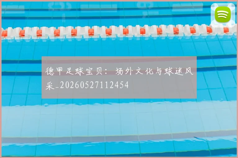 德甲足球宝贝：场外文化与球迷风采_20260527112454